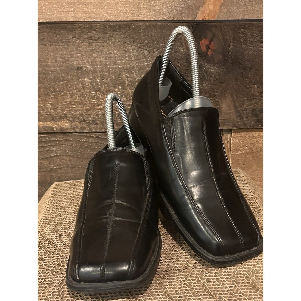 STACY ADAMS-NATE BLACK LOAFER DRESS SHOES SIZE 4